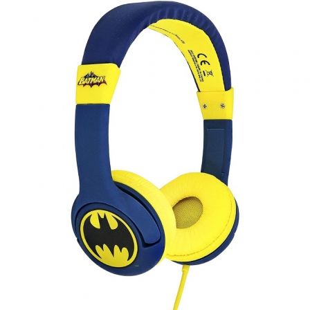 OTL Auriculares Infantiles Batman Bat Signal Azules y Amarillos OTL Auriculares Infantiles Batman Bat Signal Azules y Amarillos
